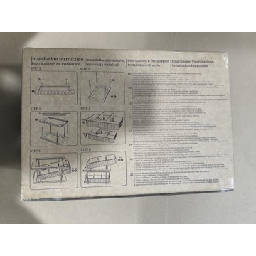 Fowooyeen 2-Tier Clear Organizer for Bathroom and Kitchen Storage