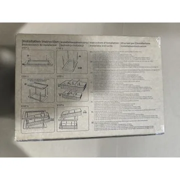 Fowooyeen 2-Tier Clear Organizer for Bathroom and Kitchen Storage