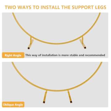 Xeapoms 7.2ft Round Balloon Arch Stand for Events and Parties