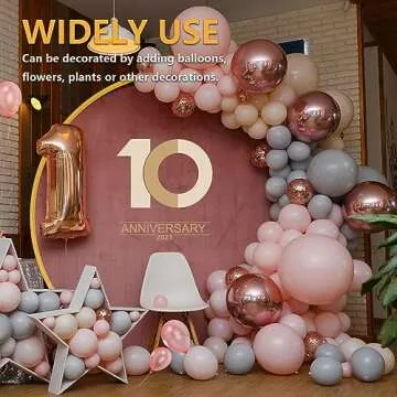 Xeapoms 7.2ft Round Balloon Arch Stand for Events and Parties