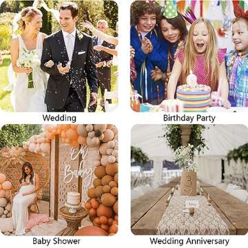 Xeapoms 7.2ft Round Balloon Arch Stand for Events and Parties