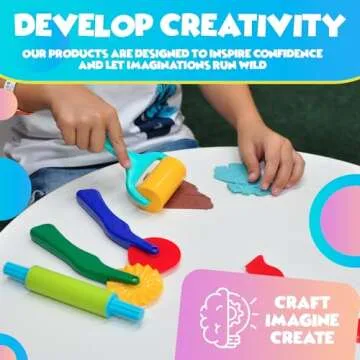 Clay and Play Dough Tools Six Piece Set - Ages 3 & Up DIMROM (6pcs)