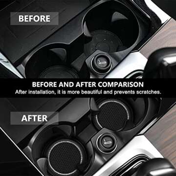 Car Cup Holder Coaster: Stylish Bling Design for Cars