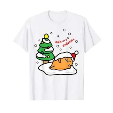 Gudetama "Meh-rry Gudemas" Christmas Tee Shirt for All Ages