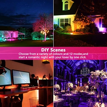 LED Flood Light 30W - Smart Color Changing Lights