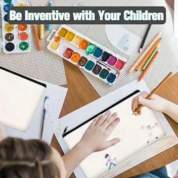 ZeeDix 8 Packs 8.3 x 5 inches Blank DIY Craft Bag Canvas - White Canvas Zipper Pouch Bags Multipurpose Cosmetic Bag Canvas Makeup Pouch with Zipper, Travel Toiletry Bag for Storage