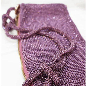 Sparkly Rhinestone Hobo Bag for Women - Elegant Evening Purse