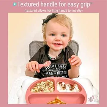 Elk and Friends Silicone Baby Spoons for Infants