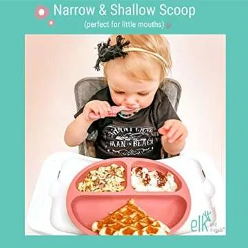 Elk and Friends Silicone Baby Spoons for Infants