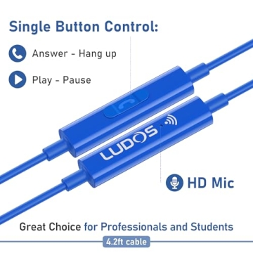 LUDOS ZENITH Wired Earbuds, Stylish Design & Immersive Sound