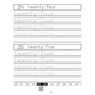 Number Tracing Workbook for Preschoolers Ages 3-5