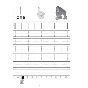 Number Tracing Workbook for Preschoolers Ages 3-5