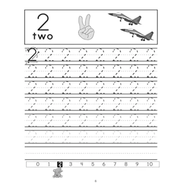 Number Tracing Workbook for Preschoolers Ages 3-5