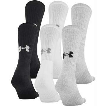 Under Armour Training Cotton Crew Socks - Multipairs