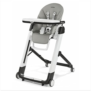 Peg Perego Siesta High Chair: Chic, Adjustable & Compact with Recline Feature