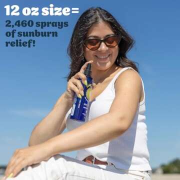 Solar Recover After Sun Moisturizing Spray 2 Pack – Hydrating Facial & Body Mist for Sunburn Relie...