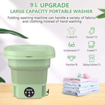 Portable Mini Washing Machine for Travel & Camping