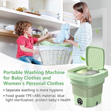 Portable Mini Washing Machine for Travel & Camping