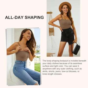 HOMETA Strapless Bodysuit for Women Tummy Control Shapewear