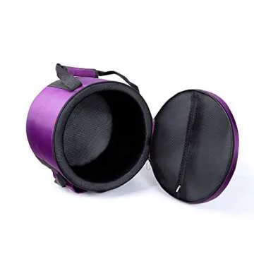 KVKA Rainbow F Note Heart Chakra Pink-Puprle Color Frosted Quartz Crystal Singing Bowl 8 inch with Carrying Case,for Yoga,Meditation and Sound Healing