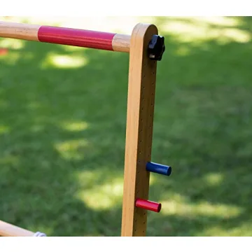 Ladder Toss Game with Golf Ball Bolas and Wooden Frames