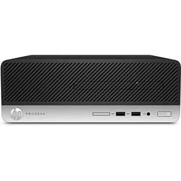 HP ProDesk 400 G4 Desktop Small Form Factor Business PC, Intel Quad-Core i5-6500 up to 3.6G,32G DDR4,512G SSD,VGA,DP,Win 10 Pro 64 bit-Multi-Language Support English/Spanish (Renewed)
