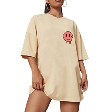 Colanperd Oversized Mama T-Shirt Women's Gift Khaki
