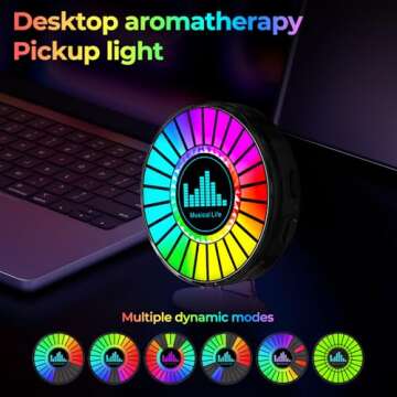 RGB LED Rhythm Lights with Voice Control and Music Sync