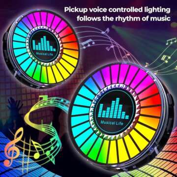 RGB LED Rhythm Lights with Voice Control and Music Sync