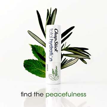 ChapStick Total Hydration Essential Oils Peace Lip Balm, Rosemary + Peppermint Lip Balm Tube, Lip Ca...