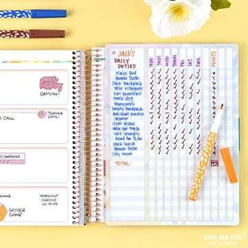 Erin Condren Designer Accessories Snap - in Wet Erase Dashboard for Checklists, to Do Lists, and Tasks. Laminated Reusable Whiteboard for Dry and Wet Erase Markers