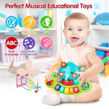 Light-Up Baby Piano Toy for Infants 6-12 Months