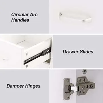 Stylish BarberPub Manicure Table with Wheels and Drawers