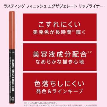 Rimmel Lasting Finish Exaggerate Automatic Lip Liner - Rich, Smooth Formula, Long Lasting - 018 Rose Addiction, .01oz