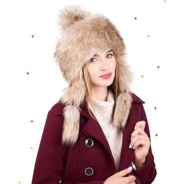Futrzane Classic Ear Flaps Hat for Women | Stylish Winter Trapper