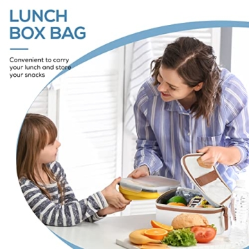 TOURIT Insulated Lunch Bag Stylish Portable Food Container