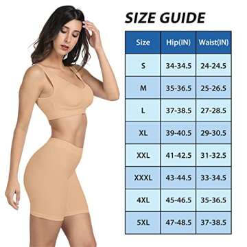 BESTENA Women's Comfortable Slip Short Panty for Dresses