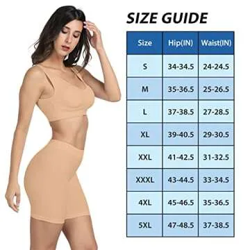 BESTENA Women's Comfortable Slip Short Panty for Dresses