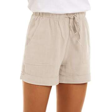 KINGFEN Women's Casual Lounge Shorts - Comfy, Stylish & Perfect for Summer