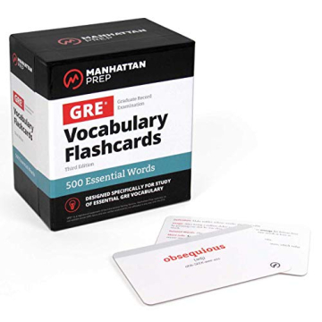 Manhattan Prep 500 Essential Words GRE Vocabulary Flashcards