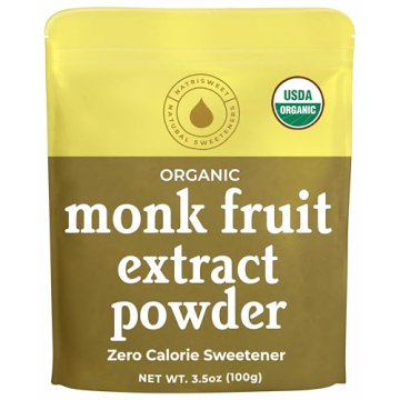 NatriSweet Organic Monk Fruit Extract Sweetener 3.5 oz