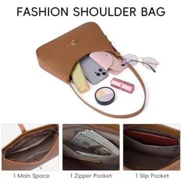 CLUCI Stylish Vegan Leather Shoulder Bag for Women