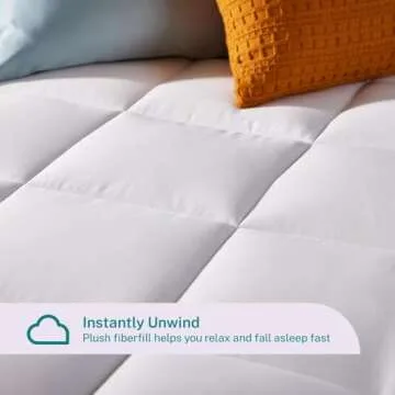 Queen Size Dual Layer Gel Memory Foam Mattress Topper