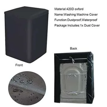 Durable Waterproof Top Load Washing Machine Cover