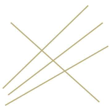 30 Pieces 12 inches 1/25 inch/1.0mm Brass Rods, Sutemribor Brass Solid Round Rod Lathe Bar Stock, 1/25 inch/1.0mm in Diameter, 12 inches in Length