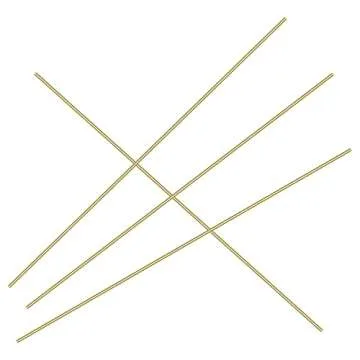 30 Pieces 12 inches 1/25 inch/1.0mm Brass Rods, Sutemribor Brass Solid Round Rod Lathe Bar Stock, 1/25 inch/1.0mm in Diameter, 12 inches in Length