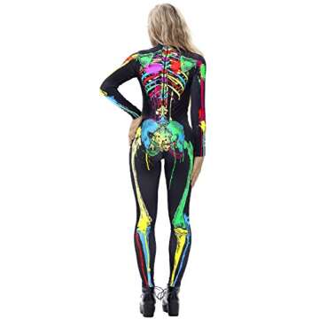JomeDesign Skeleton Costume for Women - Perfect for Halloween