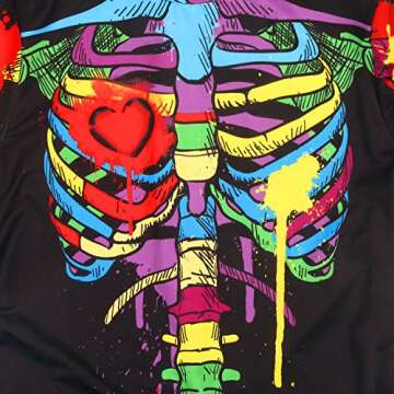 JomeDesign Skeleton Costume for Women - Perfect for Halloween