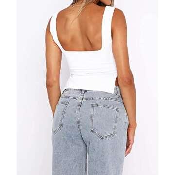 Stylish Backless Crop Tank Top for Women Summer Fashion