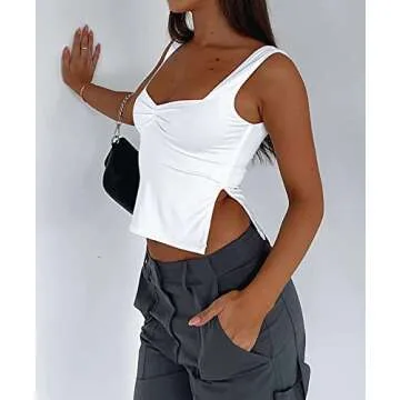 Stylish Backless Crop Tank Top for Women Summer Fashion